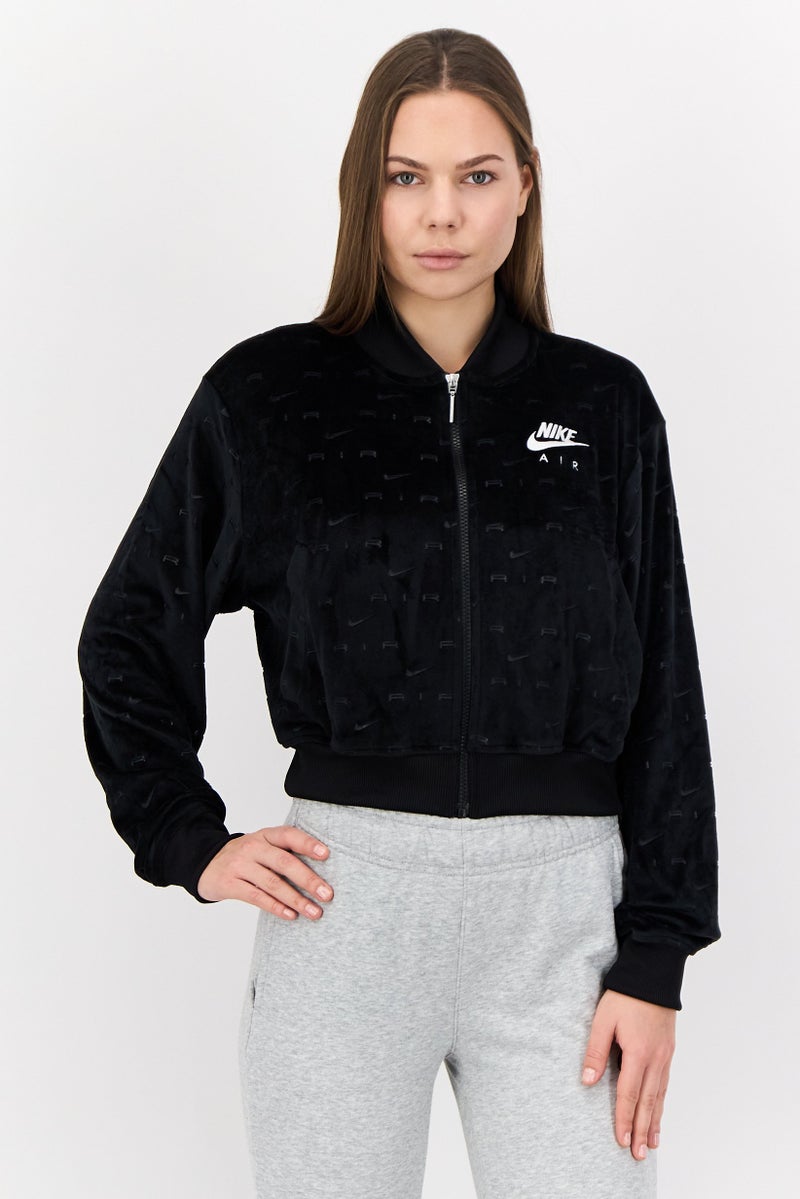 Nike Women Sportswear Fit Long Sleeve Outdoor Full Zip Jacket, Black - Image 1